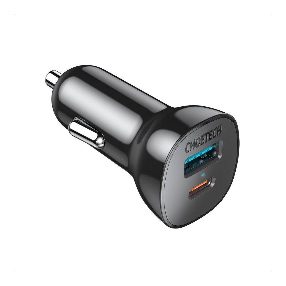 شارژر فندکی CHOETECH TC0005 Dual QC 3.0   PD20W 38W